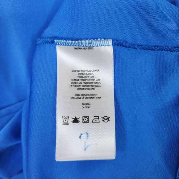 COLUMBIA PFG Omni-Shade Sun Protection Shirt‎ XS Blue White Long Sleeve Womens - Picture 10 of 13